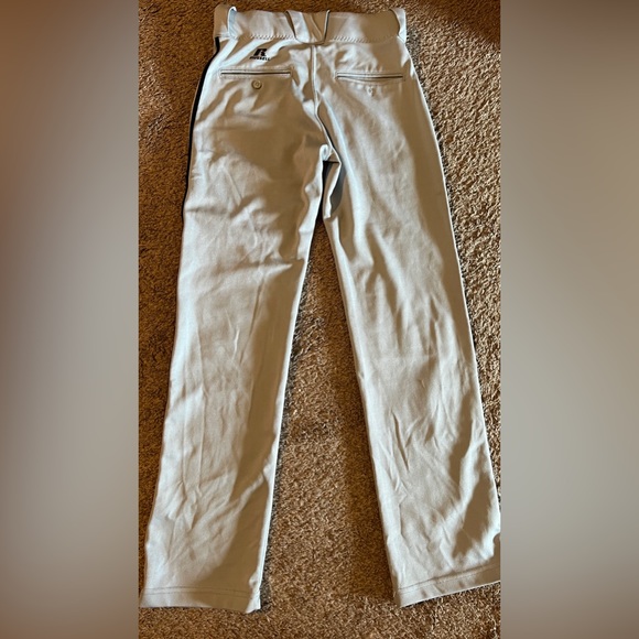 Boys Size L Russell baseball pants Full length/ Gray - Picture 2 of 6
